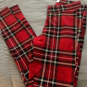 Plaid leggings